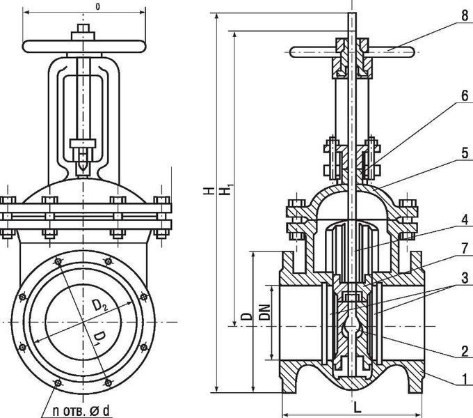 Задвижка 30ч6бр (Ру10/16, Т=+225&deg;С) DN200 1669819876 фото